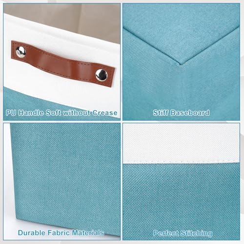 Bagnizer Collapsible Fabric Storage Cubes 11x11 Cube Storage Bins, 4 Pack - Image 6