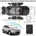 TINGLU Window Shades for Ford Edge 2007-2014 Accessories Car Side Full Windows - Image 3