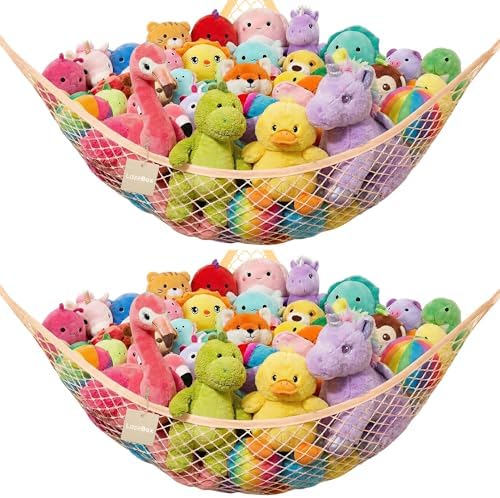 Lazebox Stuffed Animal Net Hammock by Lazebox
