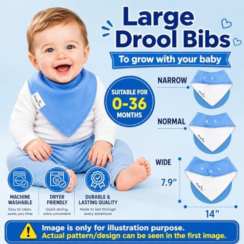 KiddyStar Premium Organic Cotton Bibs - Image 4