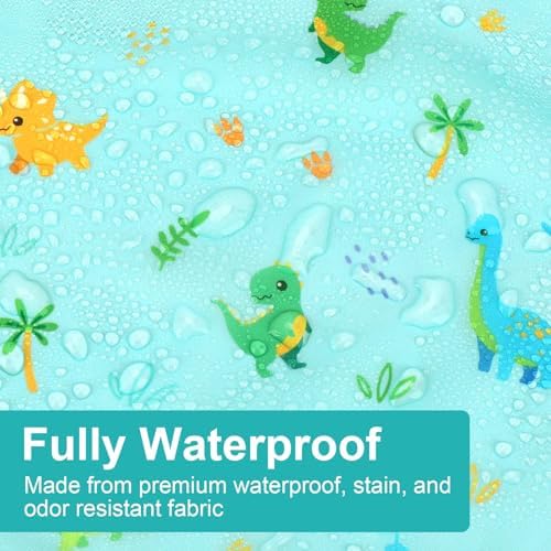 Accmor 3 Pack Long Sleeve Bibs, Baby Smock Waterproof Sleeved Bib Smock - Image 4