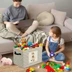 Rustic Western Cowboy Duck Storage Bins Boxes Handles - Image 4