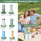 Breastmilk Storage Bottles Collection Bottles, 10oz Wide-Neck Breast Milk - Image 3