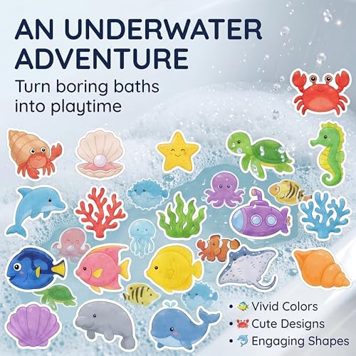30PCS Sea Creature Non Slip Bathtub Stickers - Image 7