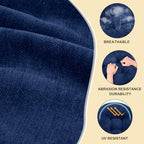 Rocking Chair Cushion, High Back, Cobalt Blue - Image 2
