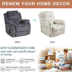Recliner Chair Covers 4-Pieces Recliner Slipcovers Lazy Boy Chair Covers - Image 6