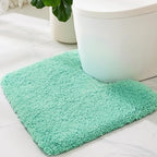 ILANGO Toilet Rugs U Shaped 22" × 24", Soft Absorbent Microfiber Bath Rugs by ILANGO