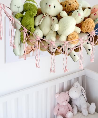 Stuffed Animal Storage Corner Hammock or Net, Toy Storage Hammock - Image 3