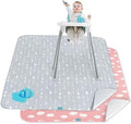 Splat Mat 2 Pack for Under High Chair Waterproof Splash Mat 42''×46'' by Bilobanbabybedding