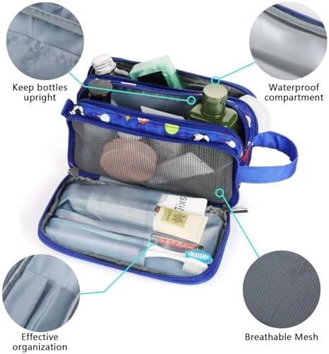Kids Toiletry Bag for Boys, Travel Toiletry Bag for Little Young Boys - Image 3
