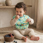 3 Pack Waterproof Baby Bibs for Eating, Mess Proof Feeding Bib - Image 2