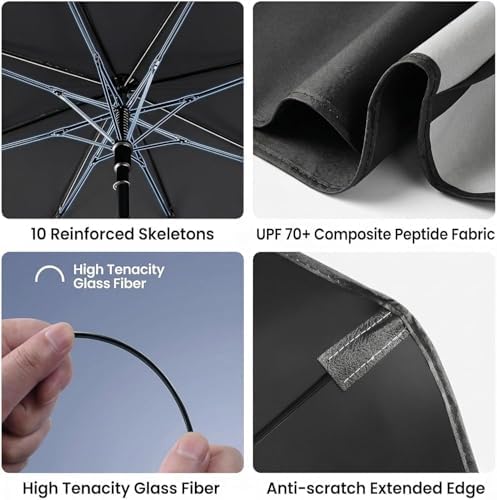 Car Windshield Sun Shade Umbrella, Univeral Fit Mid-Large Sedan & SUV - Image 4