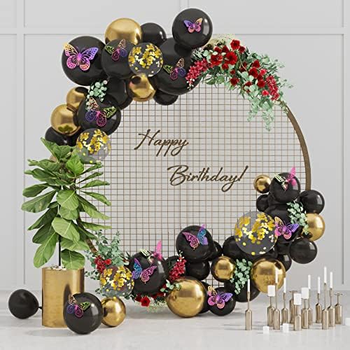 SAOROPEB 3D Butterfly Wall Decor 48 Pcs Laser Purple Butterfly Decorations - Image 4