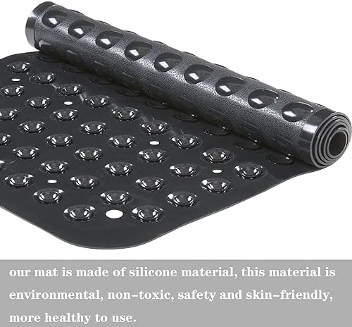 YANZIFLY Bathtub Mat for Shower: Soft Silicone Bath Mat Non Slip - Image 6