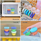 Youngever 18 Sets Baby Food Storage, 6 Ounce Baby Food Containers - Image 4