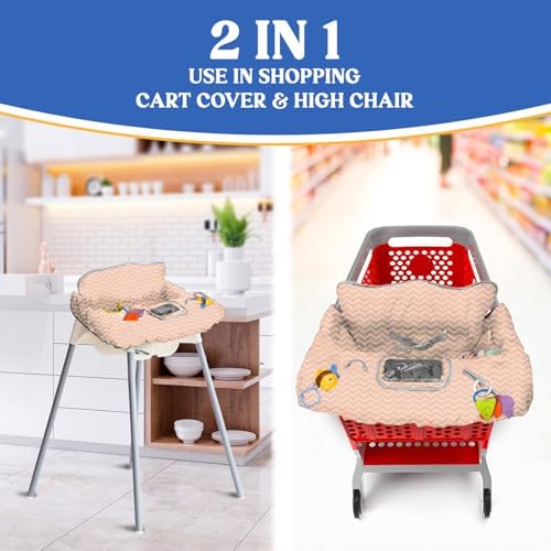 PILLANI Shopping Cart Seat for Baby, High Chair Cover for Restaurant Seat - Image 4
