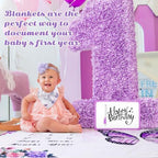 Chumia 6 Pcs Baby Monthly Milestone Blanket, Girl 60"x40" - Image 4