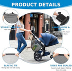 Accmor Universal Stroller Organizer, Side Sling Stroller Organizer, Mesh Cargo - Image 3