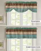 Farmhouse Blackout Tie Up Valance Curtains - Image 5