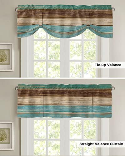 Farmhouse Blackout Tie Up Valance Curtains - Image 5