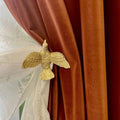 Brass Curtain Holdbacks Gold Curtain Tieback Curtain Holders Backs Wall Hooks by QIIODATD