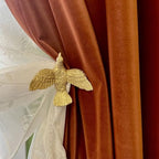 Brass Curtain Holdbacks Gold Curtain Tieback Curtain Holders Backs Wall Hooks by QIIODATD