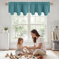 NICETOWN Sea Teal Blackout Window Valance by NICETOWN