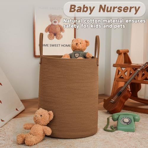 JMvicyroam 80L Cotton Rope Laundry Basket Hamper - Image 2