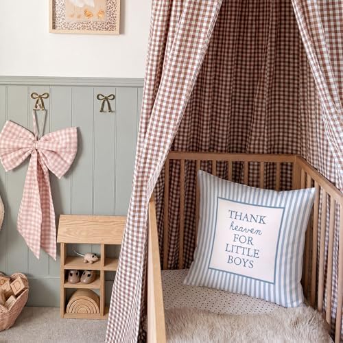 Thank Heaven for Little Boys Pillow Cover 18x18 - Image 3