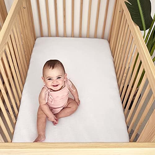 Newton Baby Fitted Mini Crib Sheet 2-Pack, Organic Muslin - Image 3