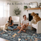 BESBLEE 2'6X6 Washable Kitchen Runner Rug, Animal Non Slip - Image 6