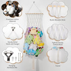 68 Inch Stuffed Animal Storage Net Corner Stuffy Hammock - Image 4