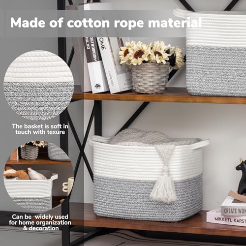 Goodpick Woven Storage Basket for Shelves - Image 4