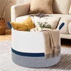 67L Large Blanket Basket, Woven Baskets - Image 4