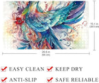 Shower Mat Non Slip, Watercolor Bird Floral Anti Slip Bath Mat - Image 4