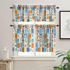 Kids Alphabet Window Valance, Cartoon Alphabet Animals Learning Daycare - Image 3