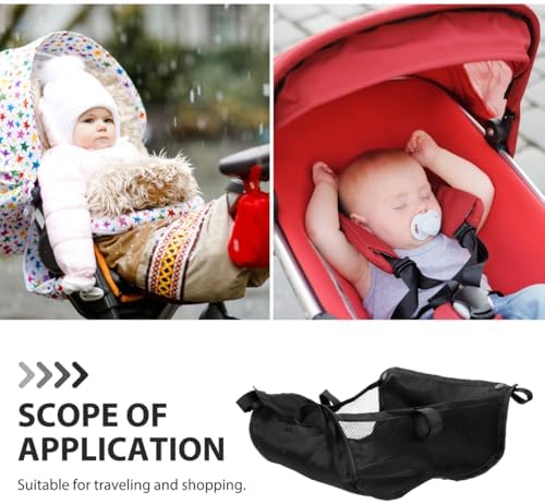 BESTonZON Umbrella Stroller Storage Basket Under Seat Mesh Net Bag Attachment - Image 4