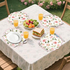 50PCS Floral Paper Placemats, 13.5in Summer Table Mats - Image 6