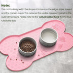 PWTAA Dog Food Mat Anti-Slip Silicone Dog Bowl Mat Thicker Pet Placemat - Image 4