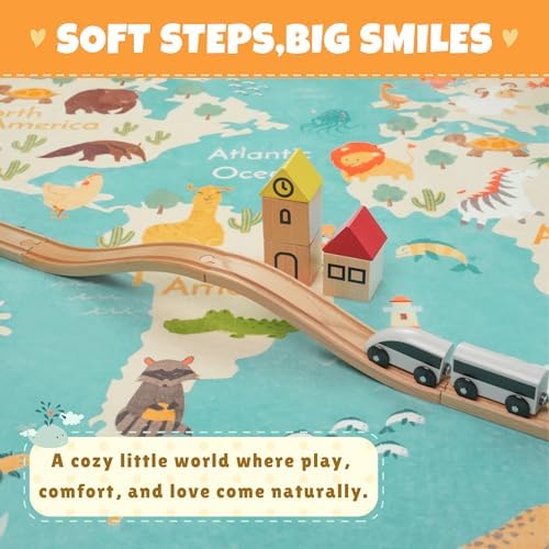 Washable 4x6 Kids Rug for Playroom – Educational Large Area Rug for Children - Image 3