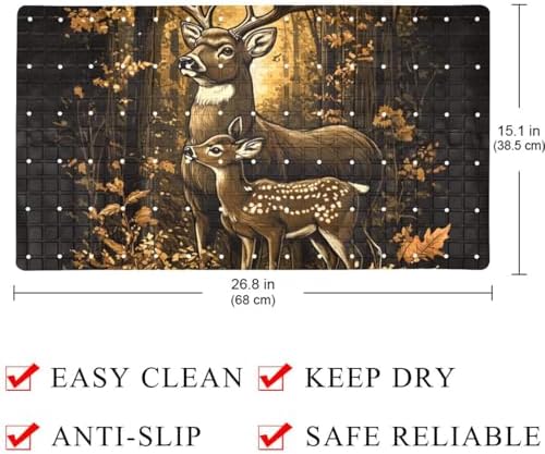 Baby Bath Mat Non Slip 26.8"x15.1" Bathtub Mat - Image 4