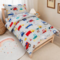 TinyPalsa 4-Piece Toddler Bedding Set, Toddler Bed Comforter Set by TinyPalsa