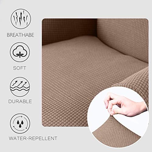Granbest Premium Water Repellent Wingback Chair Cover 2-Piece High Stretch - Image 4