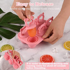 Popsicle Mold Baby Food Storage Container Food Freezing Tray Pink - Image 4