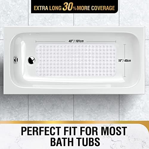 HITSLAM Bath Mat for Tub, Non Slip Bathtub Mat, 40 x 16 Inch Extra Long Bath - Image 5