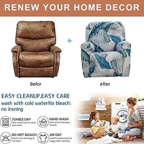 Recliner Chair Covers 4-Pieces Recliner Slipcovers Lazy Boy Chair Covers - Image 6