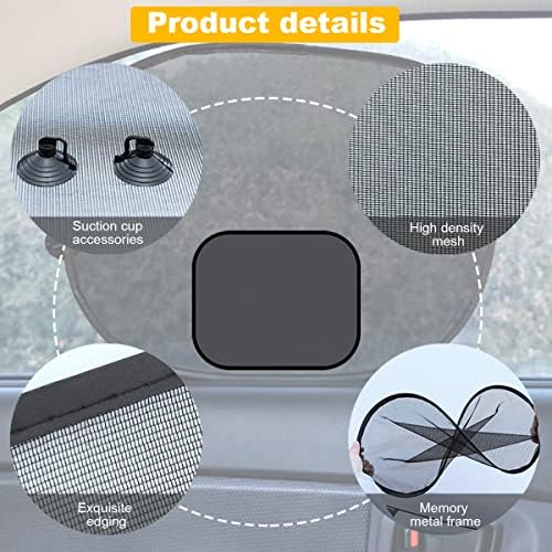 Moly Magnolia 5PCS UV-Blocking Car Window Sunshades - Image 3