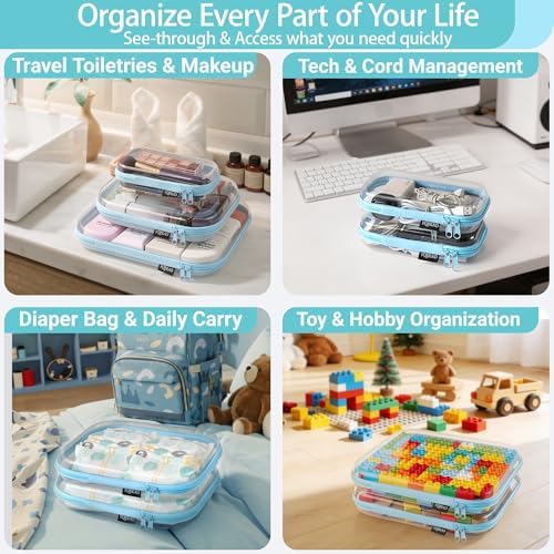 YQBRAO Clear Hard Shell Organizer Cases - Image 3