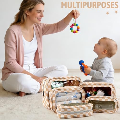 YOPCDJ 5PCS Diaper Bag Organizer Pouch Set, TSA Approved Toiletry Bag - Image 3