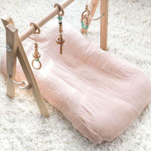 Hooyax Muslin Baby Lounger Cover 1 Pack, 100% Cotton Soft & Breathable Infant - Image 6